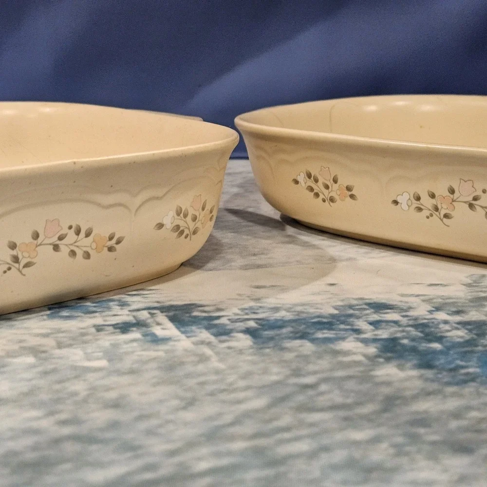 Pfaltzgraff Set of 2 Stoneware Baking Dishes Oven Safe‎ Casserole Dish USA